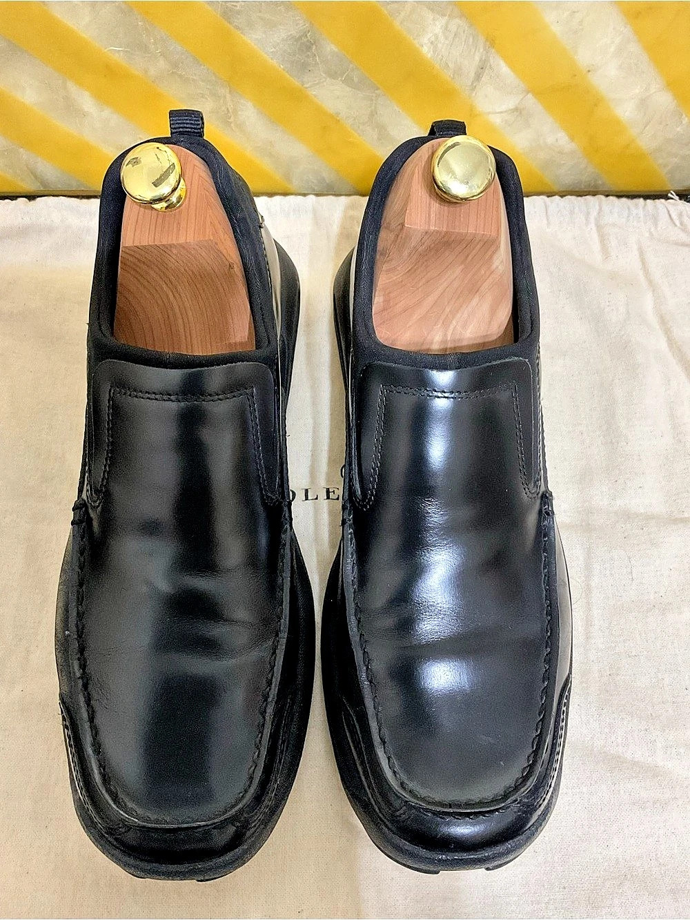 Cole Haan Black Leather Loafers